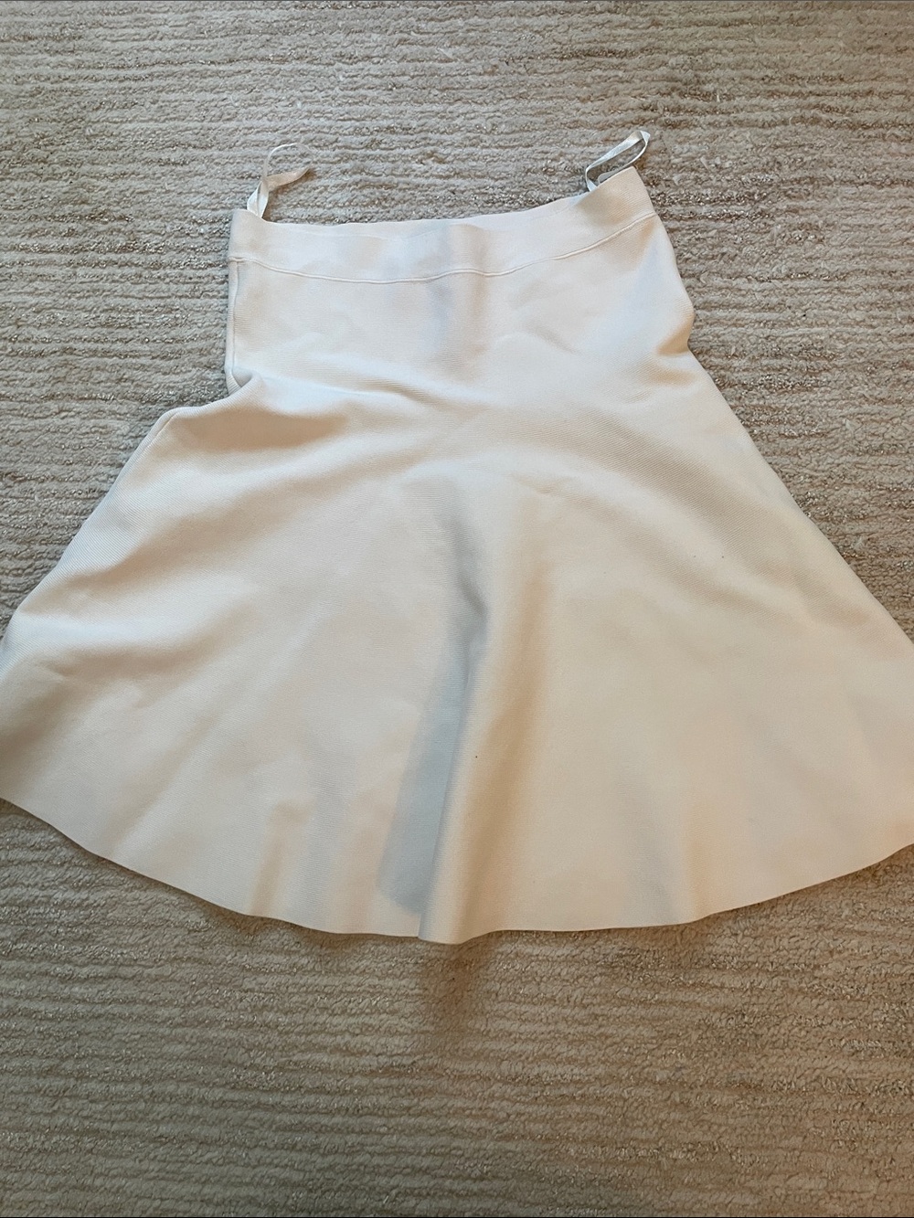 BCBGMaxAzria Cream Circle Skirt